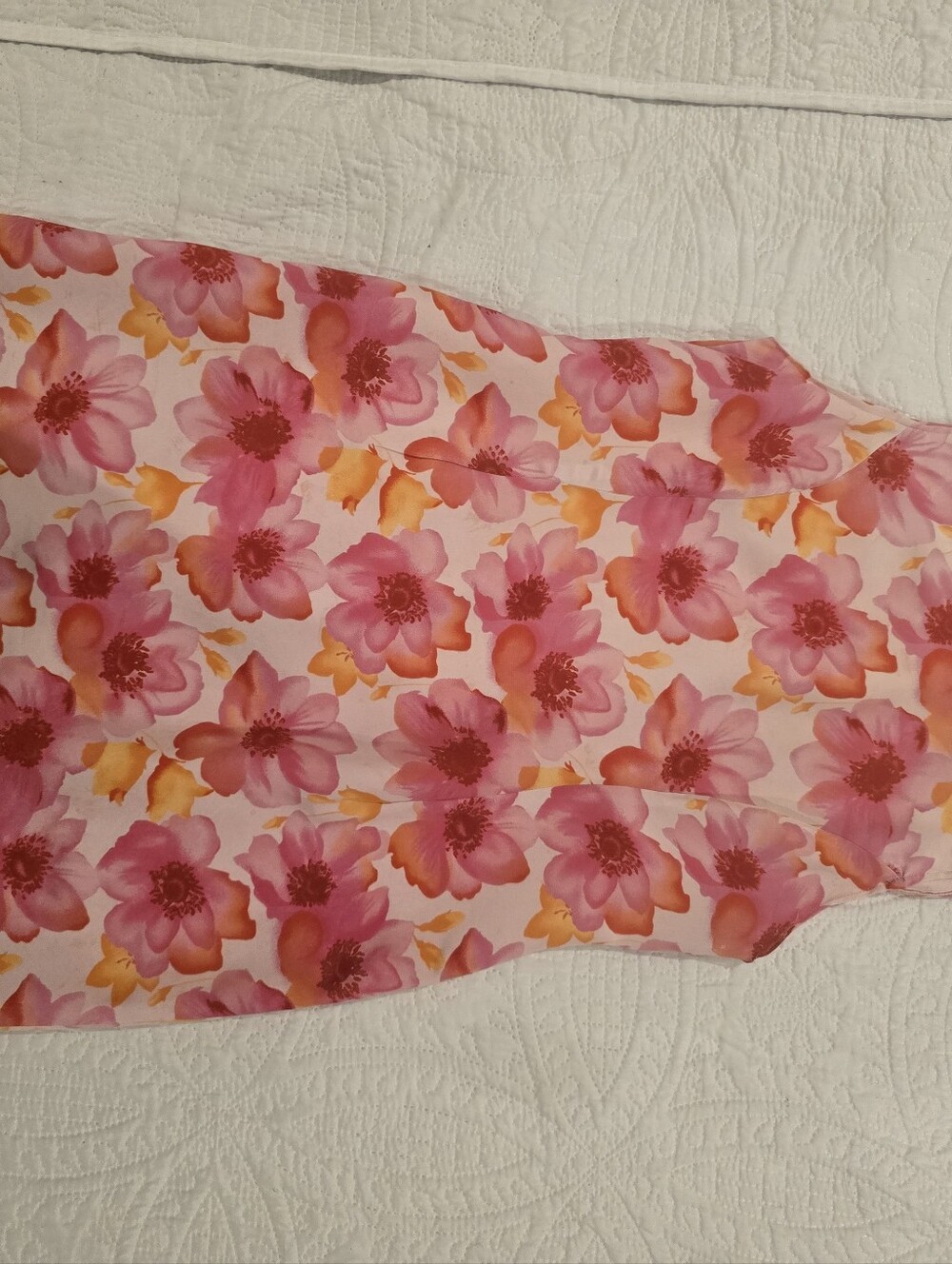 Valerie Dresses Petite Women's Silk Floral Shift Dress Size 14P Pink Sleeveless - Picture 7 of 12